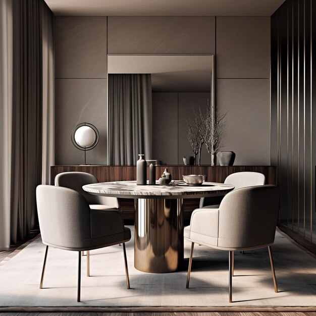 Photo luxury style dining table