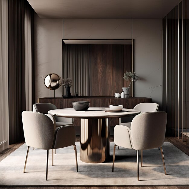 luxury style dining table