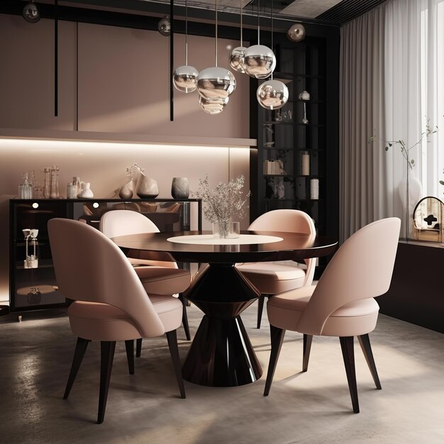 Photo luxury style dining table