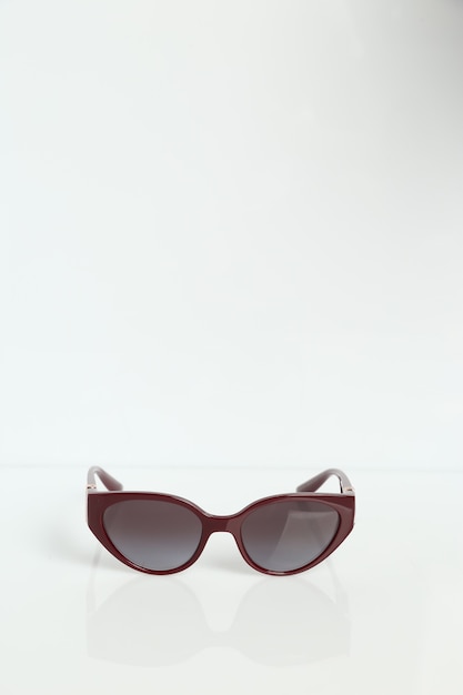 Luxury sunglasses on white background