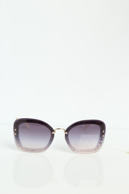 Luxury sunglasses on white background