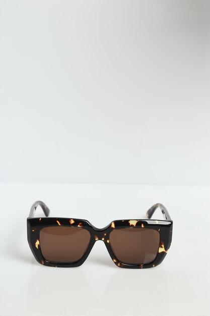 Luxury sunglasses on white background