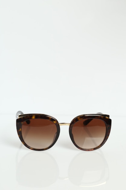 Luxury sunglasses on white background