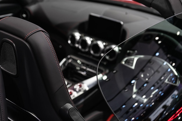 Luxury super car Interior