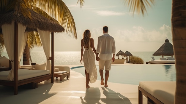 luxury travel romantic beach getaway holidays for honeymoon couple tropical vacation luxuriously