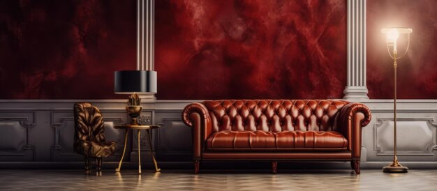 luxury waiting room company mock up background