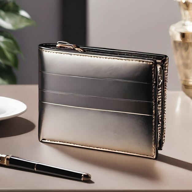 Photo luxury wallet background very cool