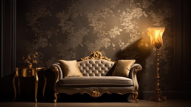 Luxury wallpaper gold background