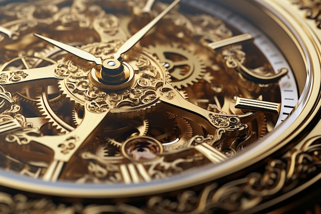 Luxury watch closeup with intricate craftsmanship 00421 02