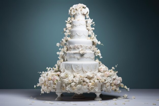 Photo luxury wedding cake