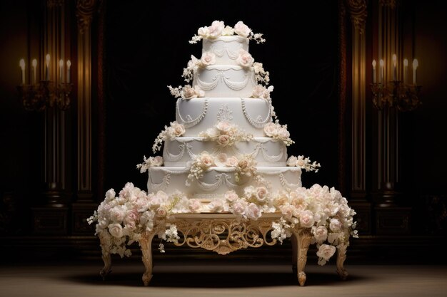 Photo luxury wedding cake