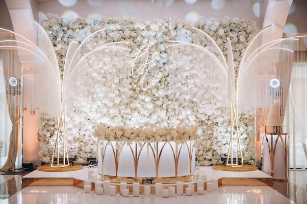 Luxury wedding decor