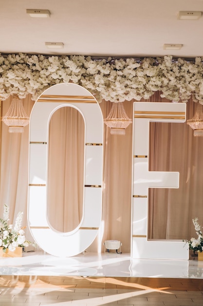 Luxury wedding decor