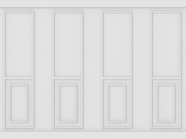 luxury white classical pattern wood wall background