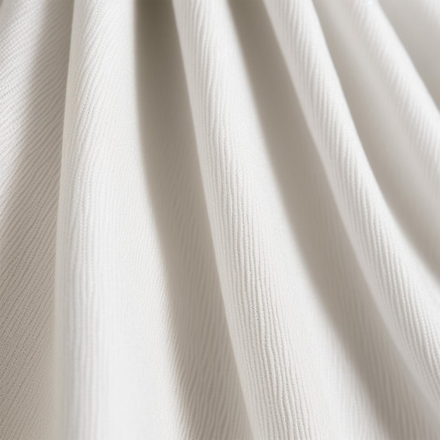 Luxury White Fabric Texture with Copy Space