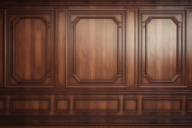 Luxury wood paneling background or texture highly