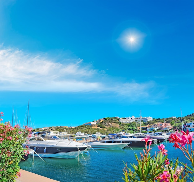 Luxury yachts in Porto Cervo Sardinia