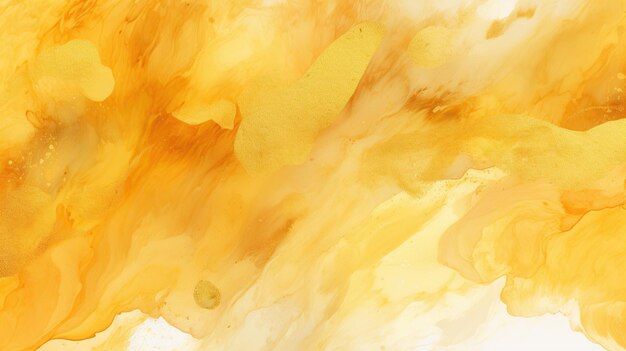 Luxury yellow watercolor paper textured background ai generated