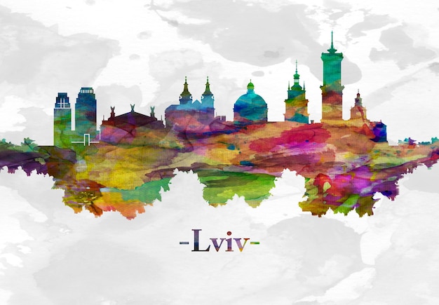 Lviv Ukraine skyline