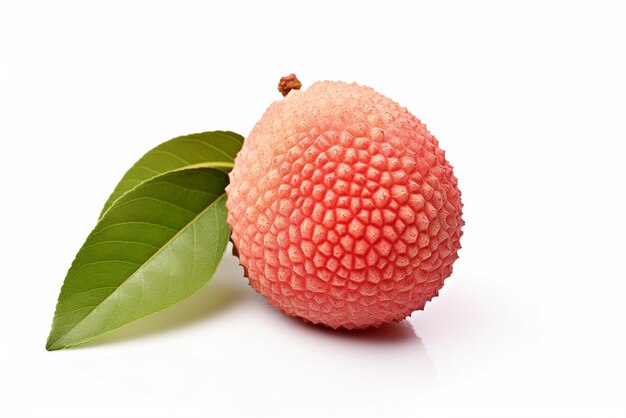 lychee berries isolated on white background