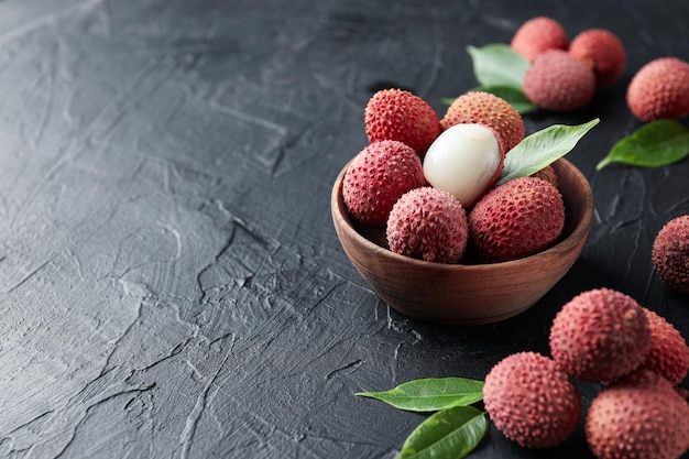 Lychee concept van vers en rijp exotisch voedsel