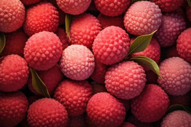 Lychee fruit nature India sweet Generate Ai