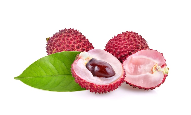 Lychee isolated on white