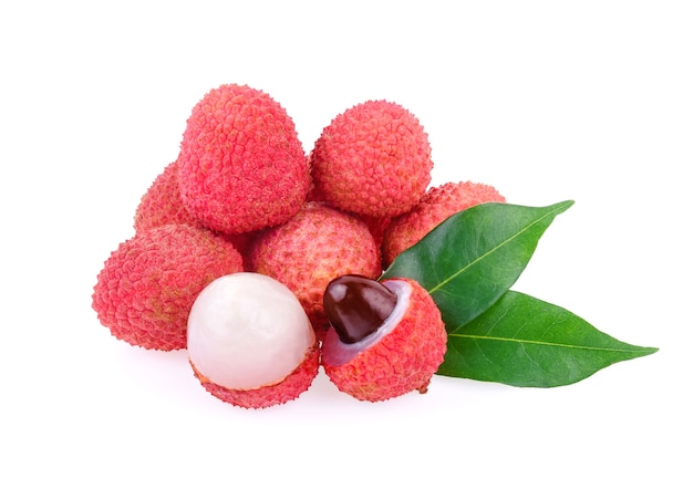 Lychee isolated on white