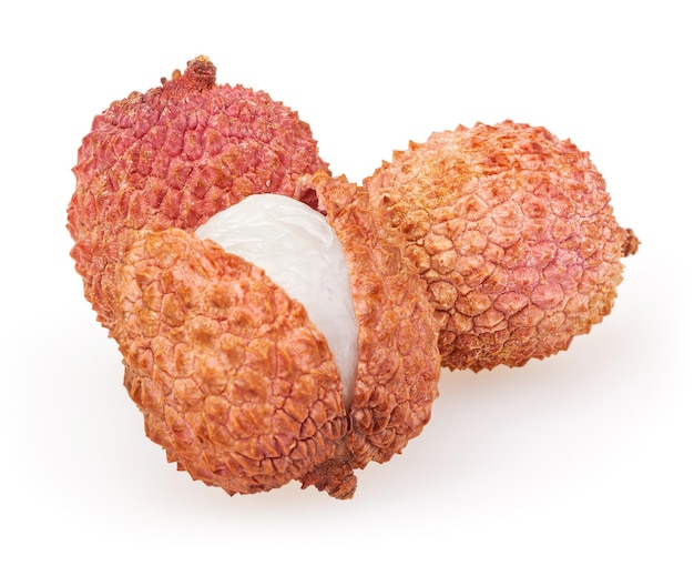 Lychee isolated on white