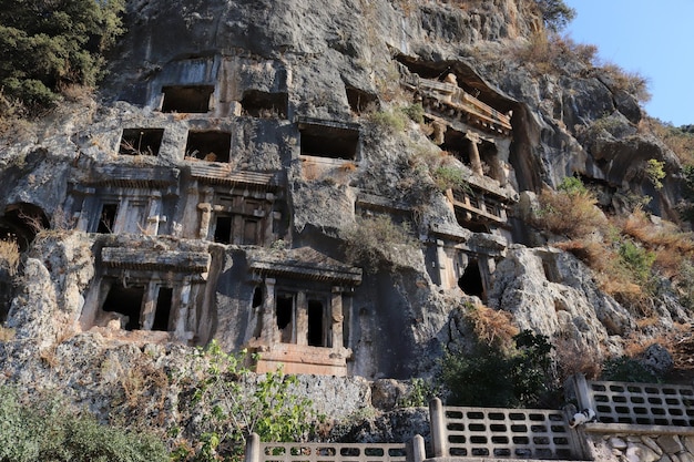 Lycian tombs Turkey Fethiye King tombs