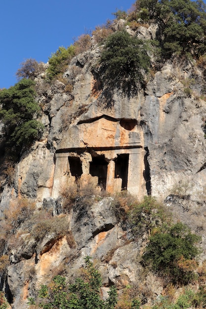 Lycische graven turkije fethiye koning graven