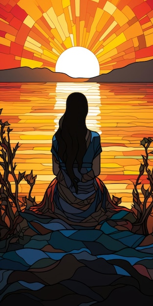 Lydia Jones A Colorful Silhouette In A Sunset Scene