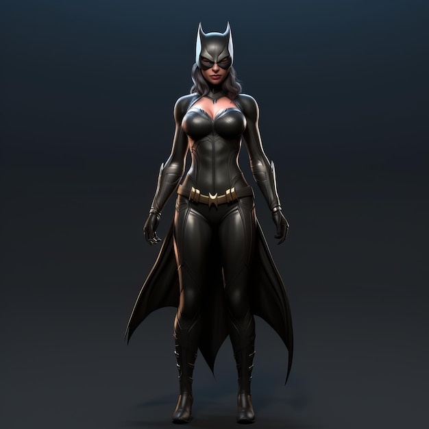 The Lynx Catwoman's Fierce Rival in a Captivating Full Body Pose