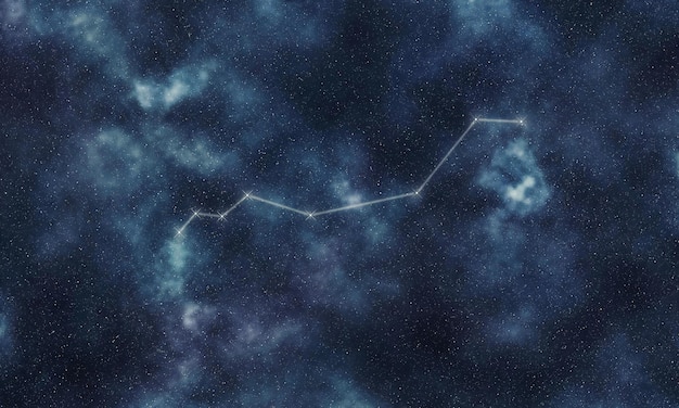 Lynx Star Constellation, Night Sky, Constellation Lines Cat