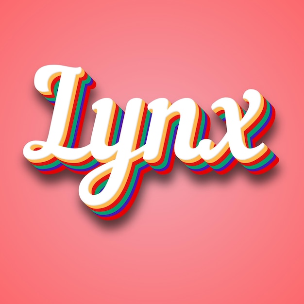 Photo lynx text effect photo image cool