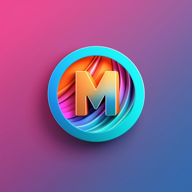 M letter logo design