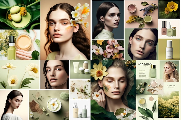 Фото m1l4n_moodboard_of_womans_cosmetics_spring_natural_skin_care_2bd876af