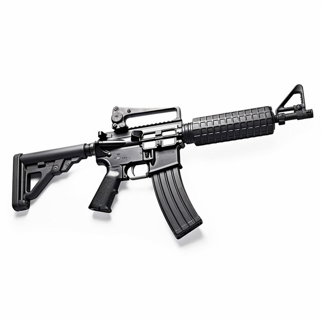 Photo m4 carbine with white background high quality ultra