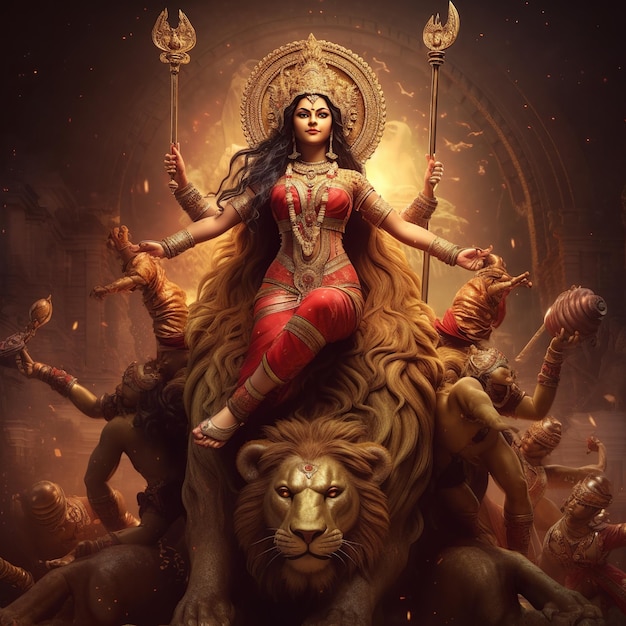 Maa Durga Generatieve Ai