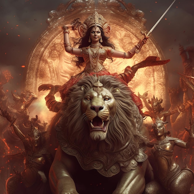 Maa Durga Generatieve Ai