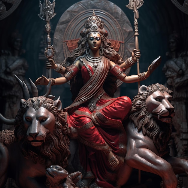 Maa Durga 생성 Ai