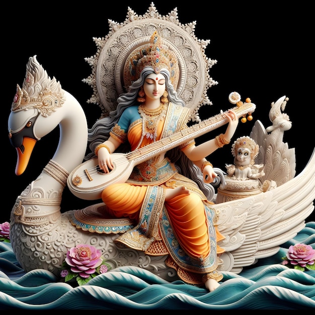 Foto maa saraswati goddess saraswati