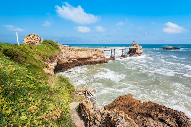 Maagdelijke Rots in Biarritz Frankrijk