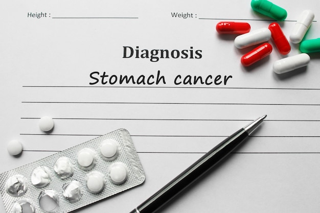 Maagkanker op de diagnoselijst, medisch concept