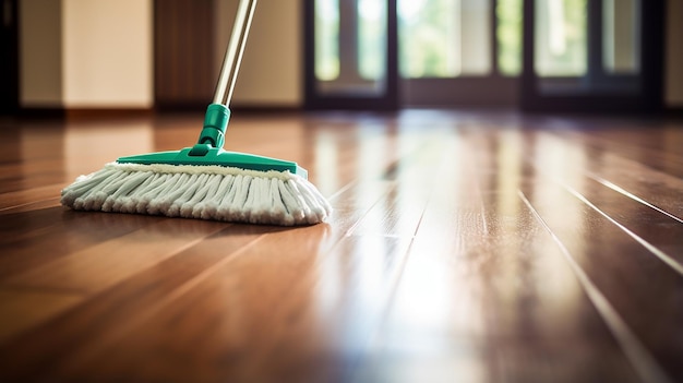 Maak de vloer schoon met een dweil en reinigingsschuim