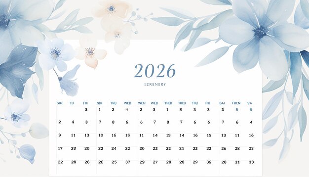 Foto maak een visueel verbluffende kalender voor 2024