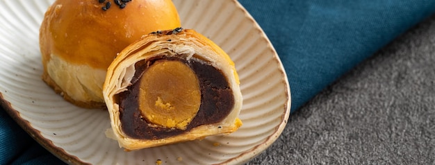 Maancake dooiergebak voor MidAutumn Festival vakantie