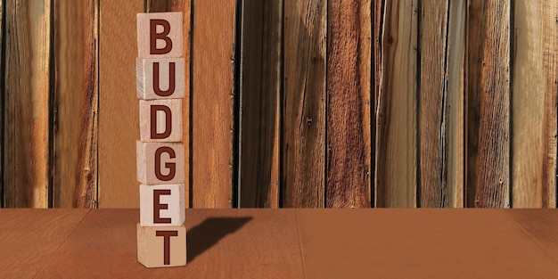 Maandelijks budget boekjaar en afbeelding van het huidige boekjaar