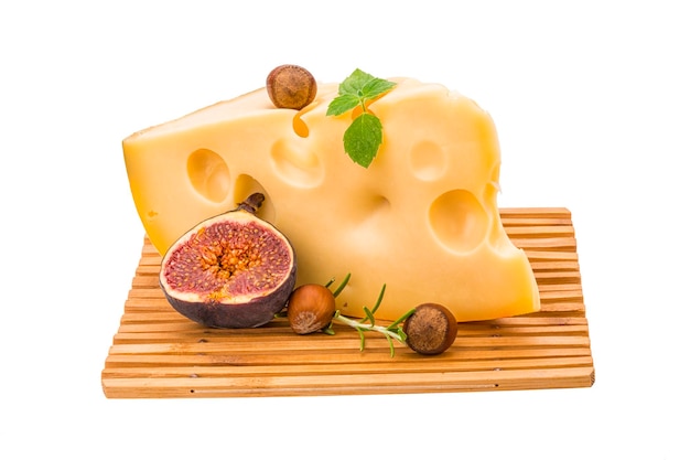 Maasdam cheese with fig