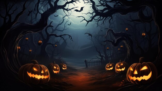 Photo macabre halloween background with space for your text